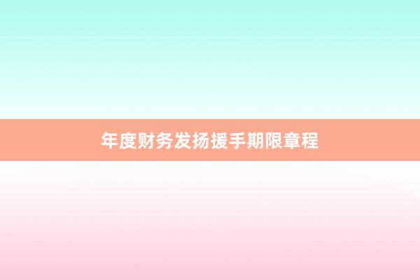 年度财务发扬援手期限章程